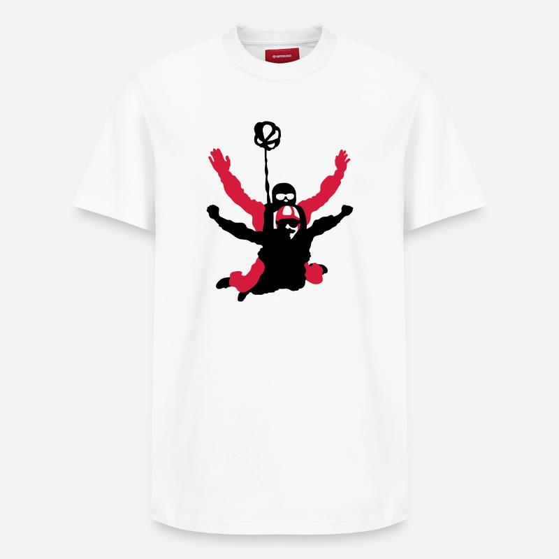 tandem - T-shirt unisexe décontracté en coton Supima – de SPREAD - blanc