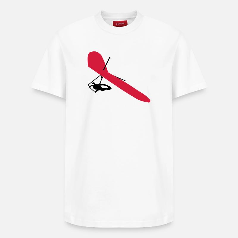 Drachenflieger - Relaxed Unisex Supima Cotton T-Shirt – von SPREAD - Weiß