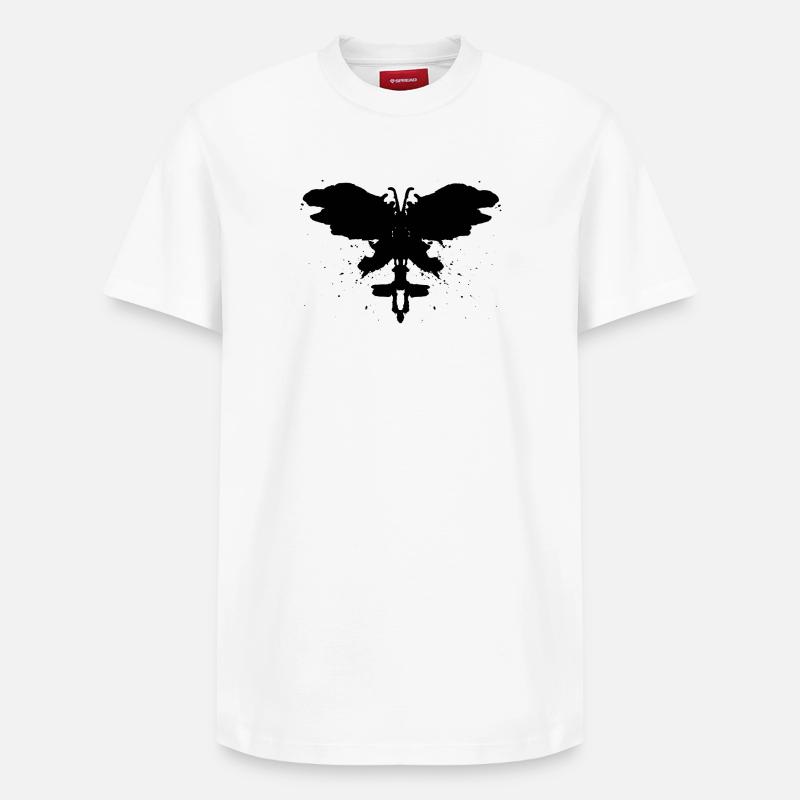 Rorschach - Relaxed Unisex Supima Cotton T-Shirt – von SPREAD - Weiß