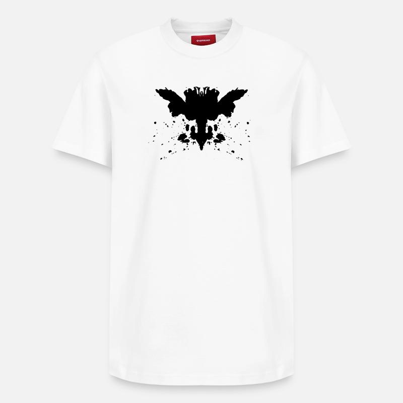Rorschach - Relaxed Unisex Supima Cotton T-Shirt – von SPREAD - Weiß