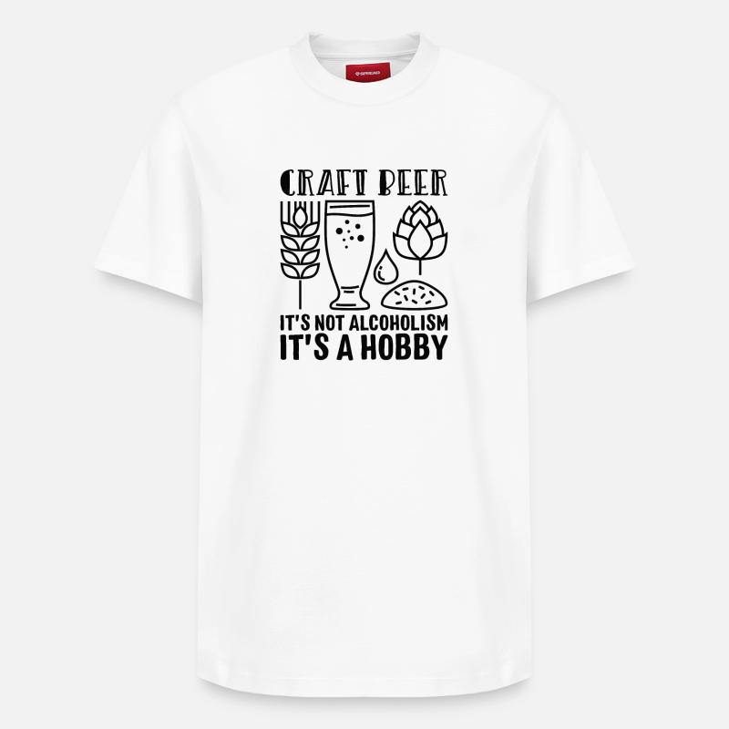 Bière artisanale - T-shirt unisexe décontracté en coton Supima – de SPREAD - blanc