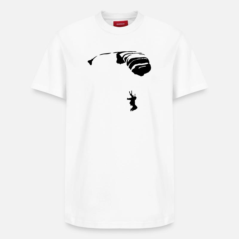 Parachute - T-shirt unisexe décontracté en coton Supima – de SPREAD - blanc
