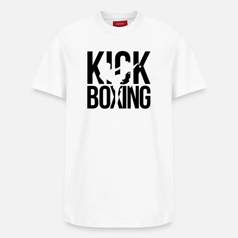 boxe kick boxing - T-shirt unisexe décontracté en coton Supima – de SPREAD - blanc