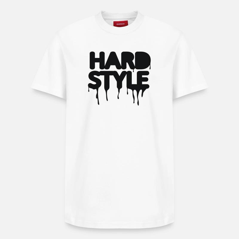 hardstyle / techno / jumpstyle - T-shirt unisexe décontracté en coton Supima – de SPREAD - blanc