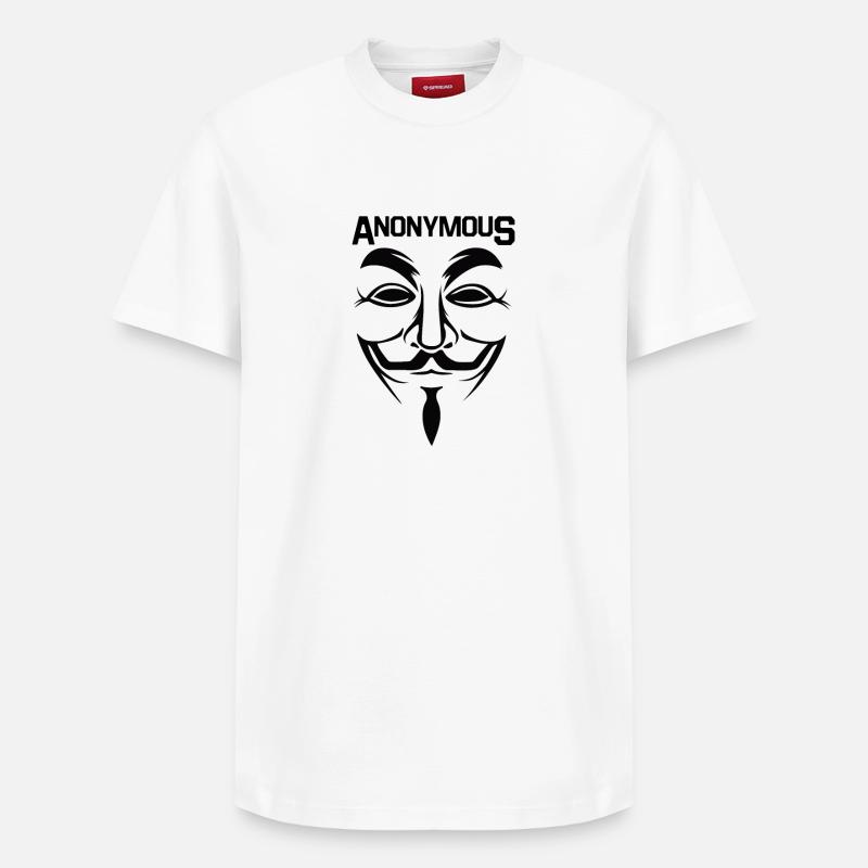 Anonymous - Relaxed Unisex Supima Cotton T-Shirt – von SPREAD - Weiß