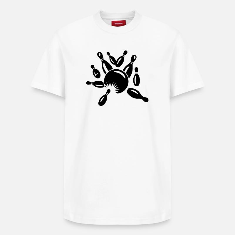 Cone et boule - T-shirt unisexe décontracté en coton Supima – de SPREAD - blanc