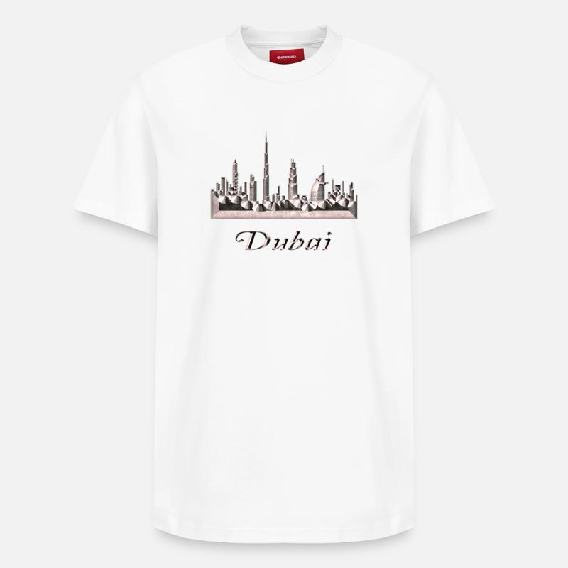Dubaï - T-shirt unisexe décontracté en coton Supima – de SPREAD - blanc