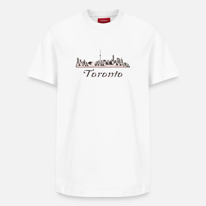 Toronto - T-shirt unisexe décontracté en coton Supima – de SPREAD - blanc