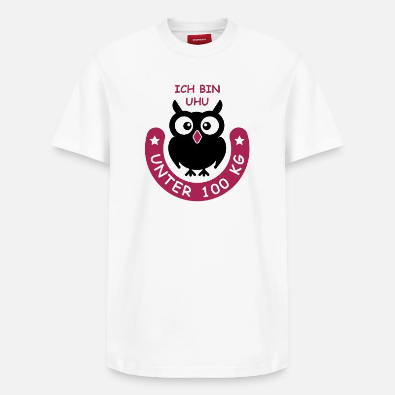 UHU unter hundert Kilo - Relaxed Unisex Supima Cotton T-Shirt – von SPREAD - Weiß