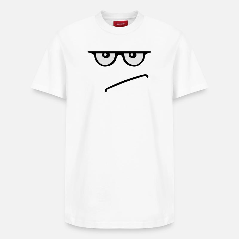 grumpy - T-shirt unisexe décontracté en coton Supima – de SPREAD - blanc