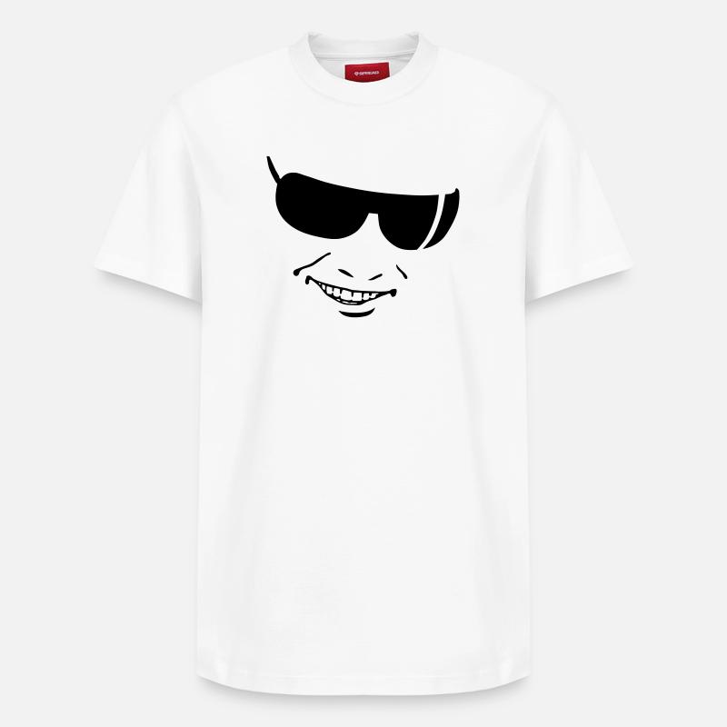 smile - T-shirt unisexe décontracté en coton Supima – de SPREAD - blanc