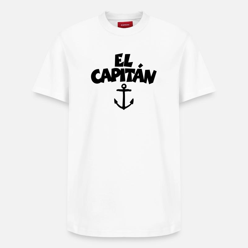 El Capitán - Relaxed Unisex Supima Cotton T-Shirt – von SPREAD - Weiß