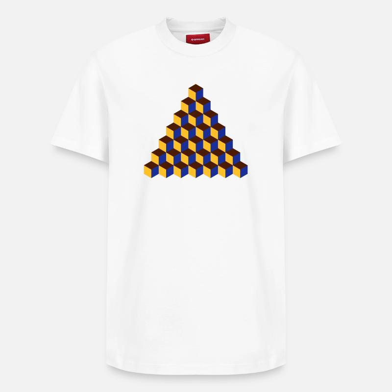 Modèle (7) - T-shirt unisexe décontracté en coton Supima – de SPREAD - blanc