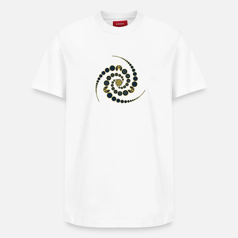 Crop Circle - T-shirt unisexe décontracté en coton Supima – de SPREAD - blanc