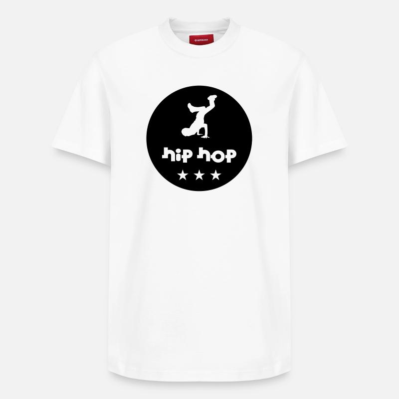 Hip Hop - T-shirt unisexe décontracté en coton Supima – de SPREAD - blanc
