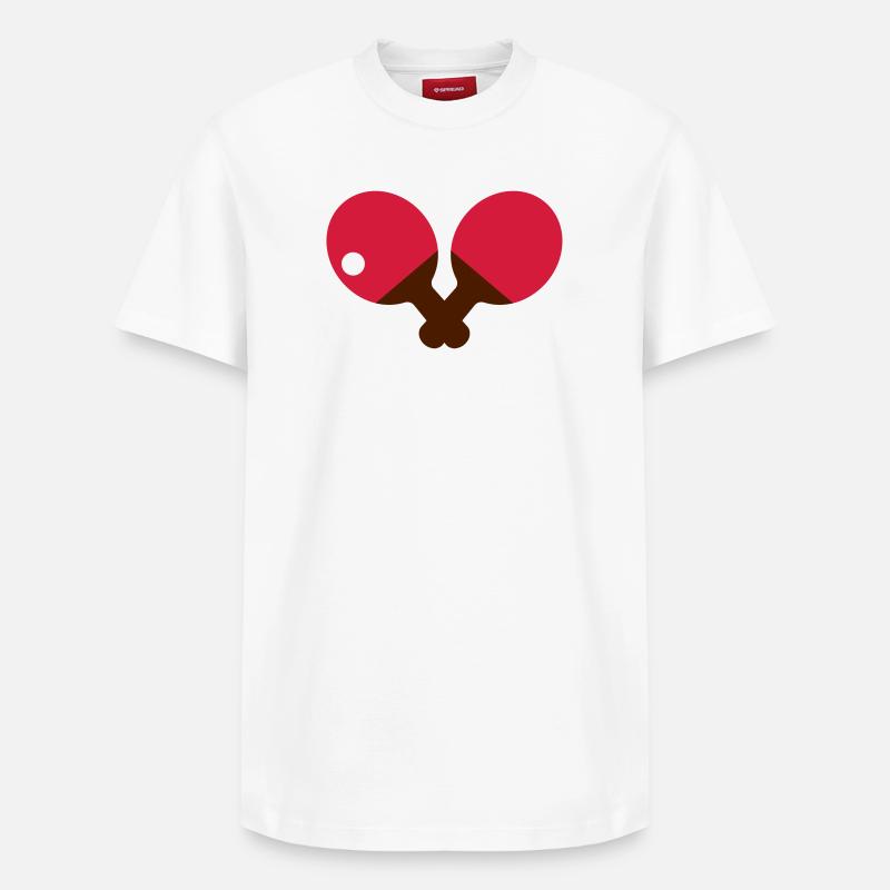 Ping Pong - T-shirt unisexe décontracté en coton Supima – de SPREAD - blanc