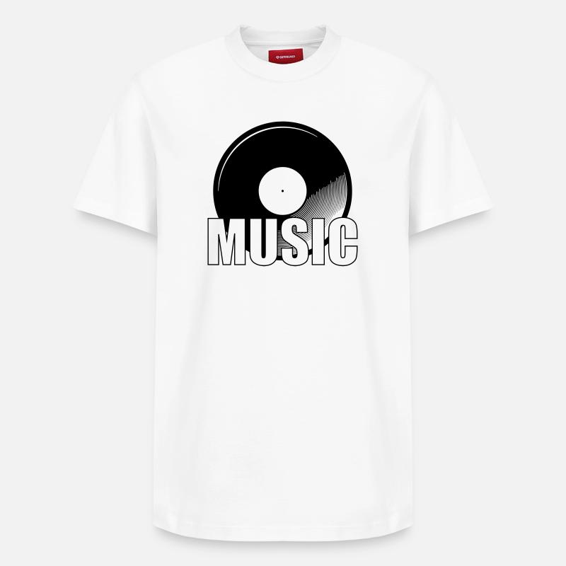 Music - T-shirt unisexe décontracté en coton Supima – de SPREAD - blanc
