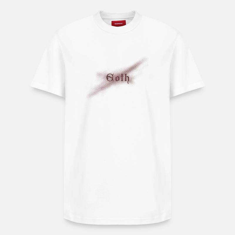 Goth - Relaxed Unisex Supima Cotton T-Shirt – by SPREAD - white
