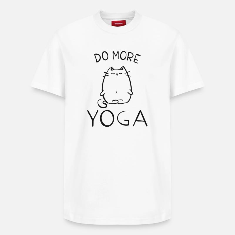 yoga - T-shirt unisexe décontracté en coton Supima – de SPREAD - blanc