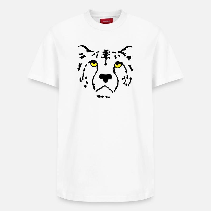 guépard - T-shirt unisexe décontracté en coton Supima – de SPREAD - blanc