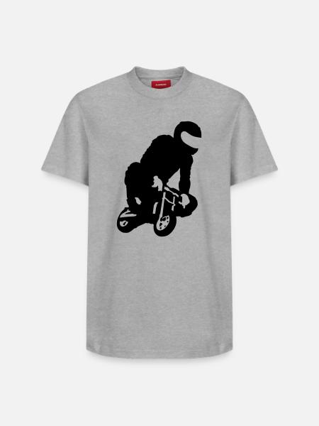 pocket bike - Relaxed Unisex Supima Cotton T-Shirt – by SPREAD - white