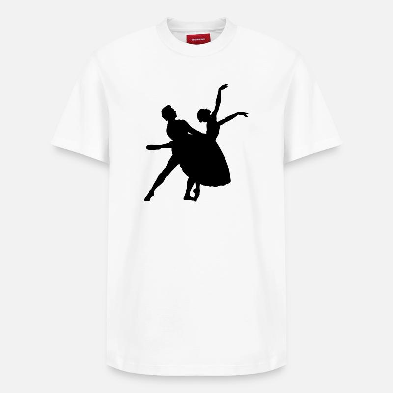 ballet - T-shirt unisexe décontracté en coton Supima – de SPREAD - blanc