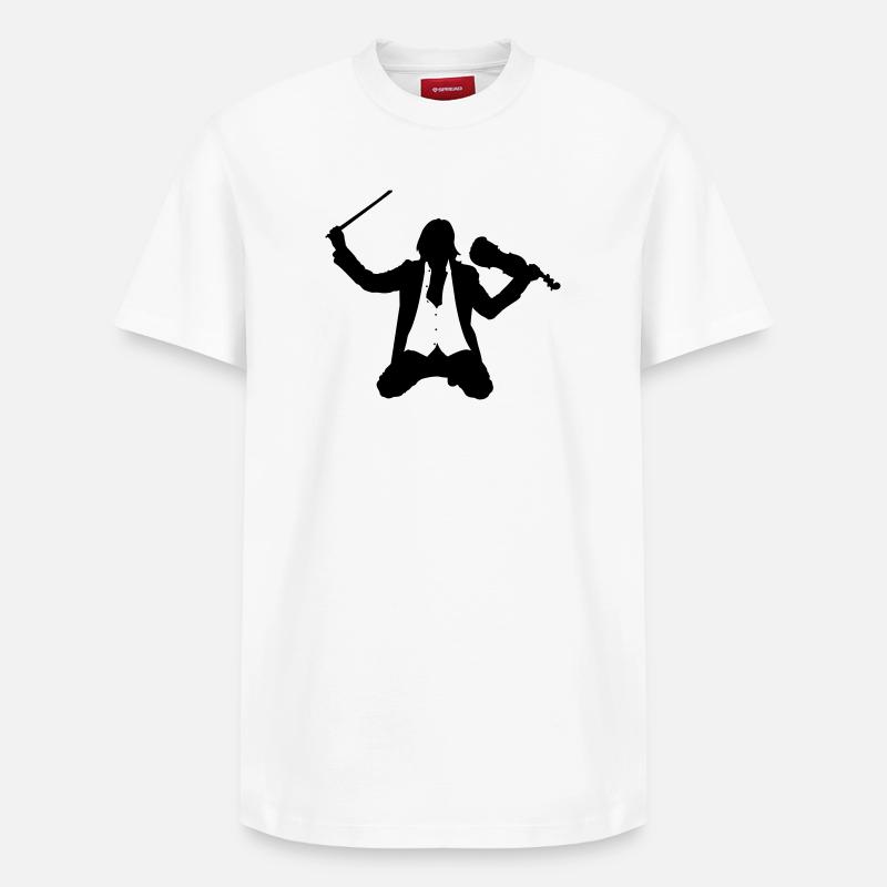 Geiger - Relaxed Unisex Supima Cotton T-Shirt – von SPREAD - Weiß