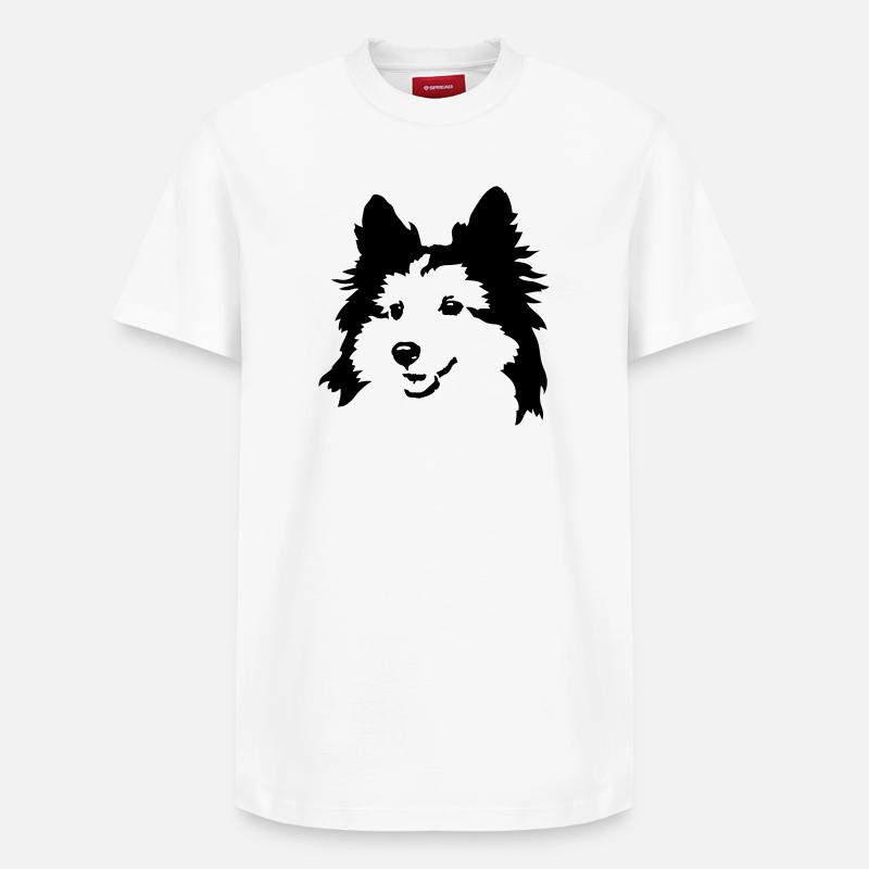 Hund - Relaxed Unisex Supima Cotton T-Shirt – von SPREAD - Weiß
