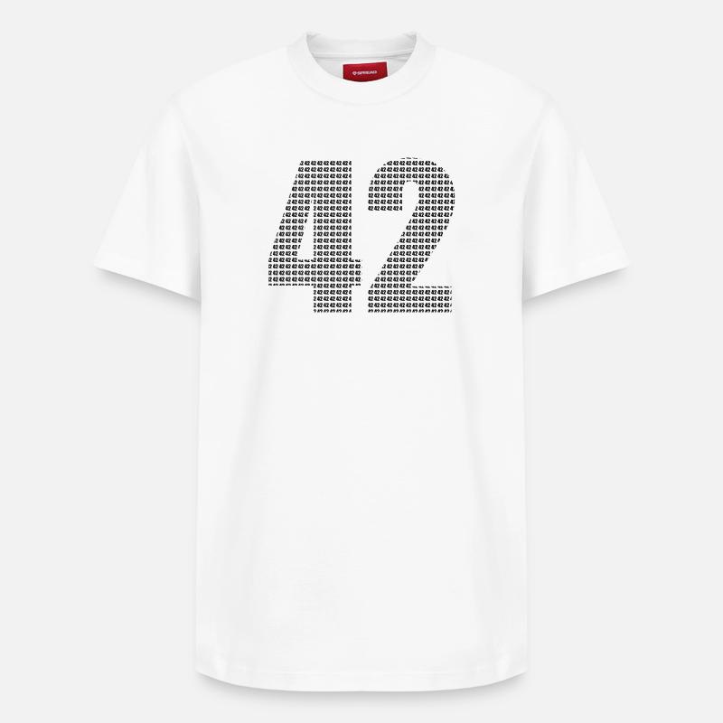 42 - T-shirt unisexe décontracté en coton Supima – de SPREAD - blanc