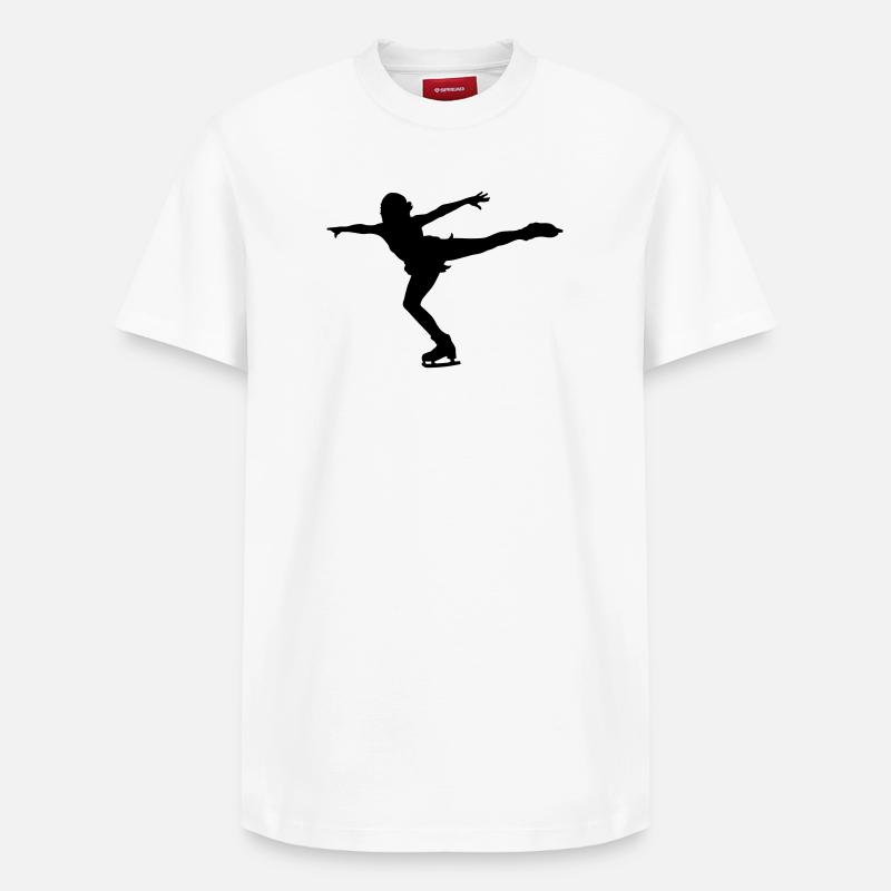 Eiskunstlauf - Relaxed Unisex Supima Cotton T-Shirt – von SPREAD - Weiß