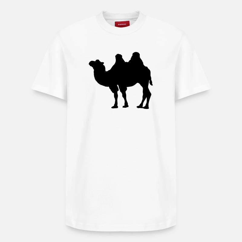chameau - T-shirt unisexe décontracté en coton Supima – de SPREAD - blanc