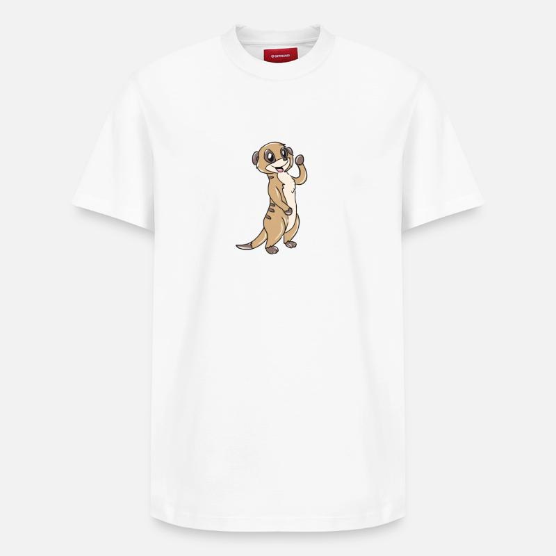 Suricate - T-shirt unisexe décontracté en coton Supima – de SPREAD - blanc