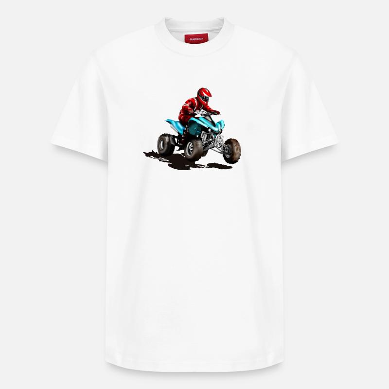 ATV - T-shirt unisexe décontracté en coton Supima – de SPREAD - blanc