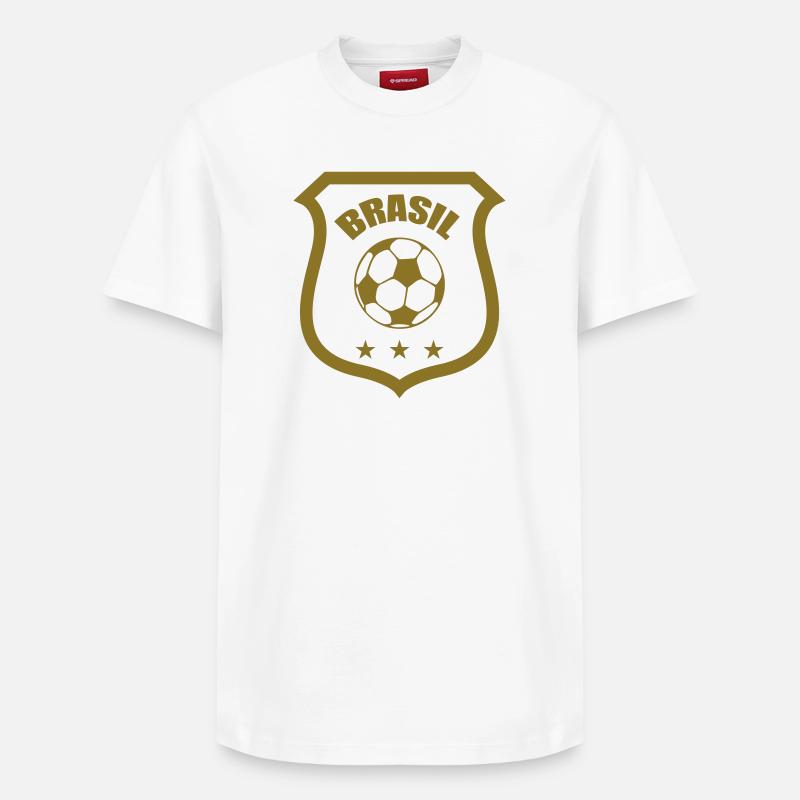Brasil - T-shirt unisexe décontracté en coton Supima – de SPREAD - blanc