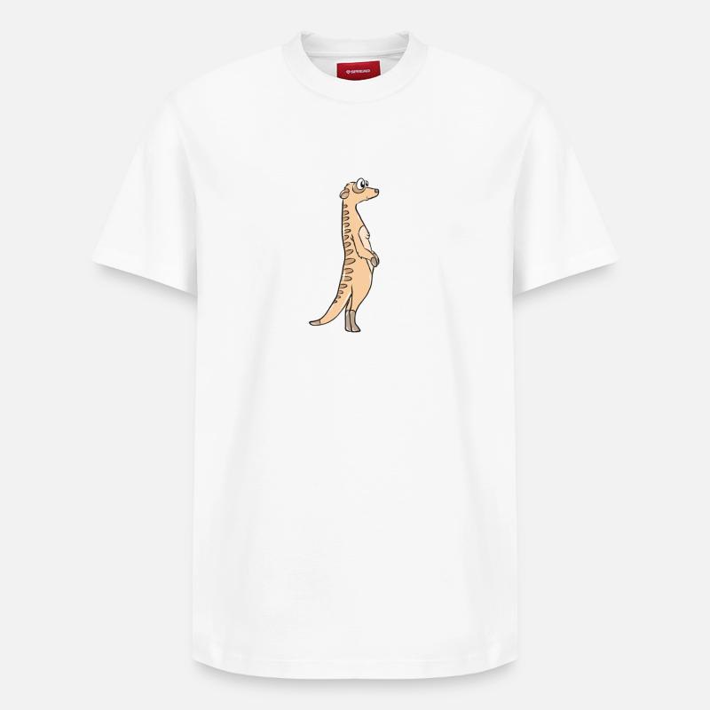 suricates - T-shirt unisexe décontracté en coton Supima – de SPREAD - blanc
