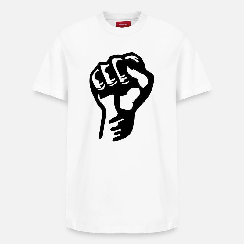 poing - T-shirt unisexe décontracté en coton Supima – de SPREAD - blanc