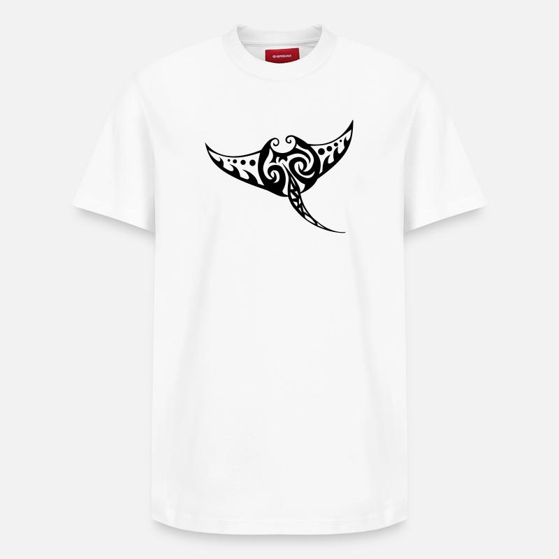 Manta - T-shirt unisexe décontracté en coton Supima – de SPREAD - blanc