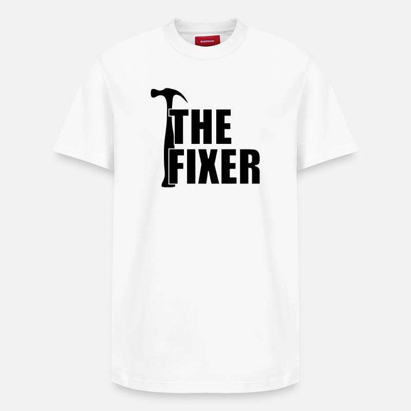 The Fixer ! - T-shirt unisexe décontracté en coton Supima – de SPREAD - blanc