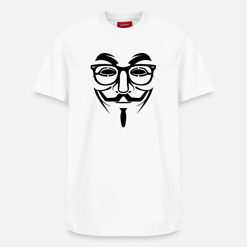 Geek Anonymous - Relaxed Unisex Supima Cotton T-Shirt – von SPREAD - Weiß