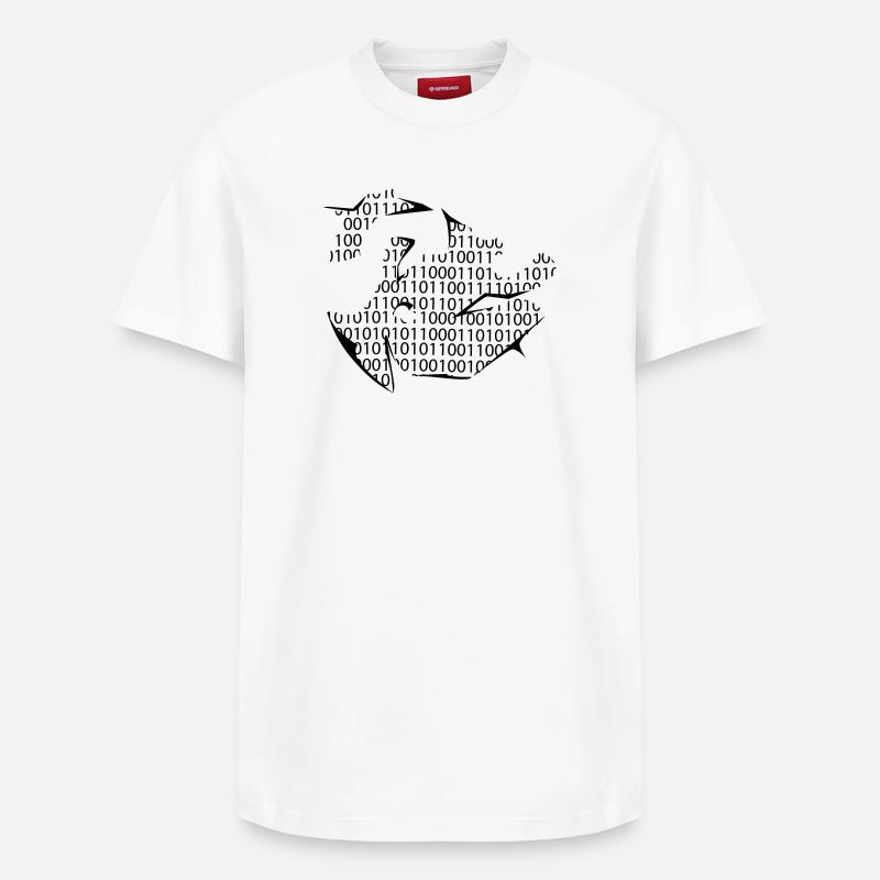 Programmierer - Relaxed Unisex Supima Cotton T-Shirt – von SPREAD - Weiß