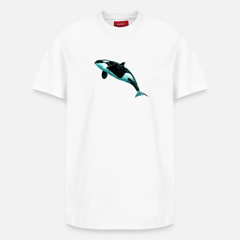 Orca - T-shirt unisexe décontracté en coton Supima – de SPREAD - blanc