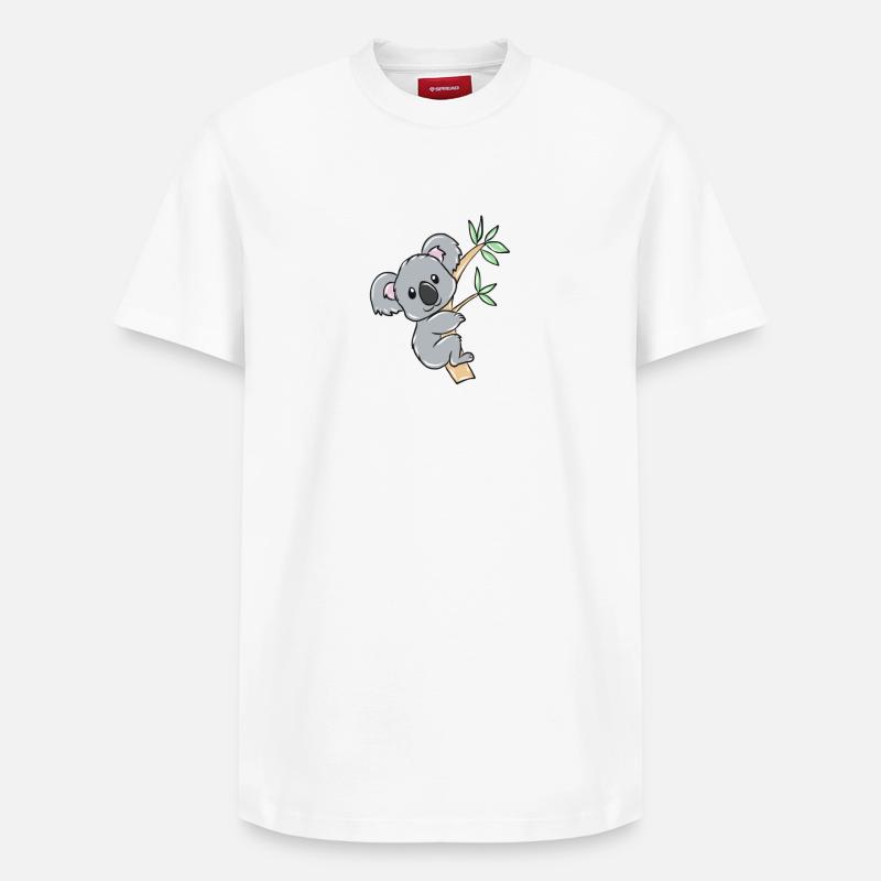 koala - T-shirt unisexe décontracté en coton Supima – de SPREAD - blanc