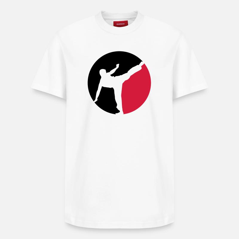 Karate - T-shirt unisexe décontracté en coton Supima – de SPREAD - blanc