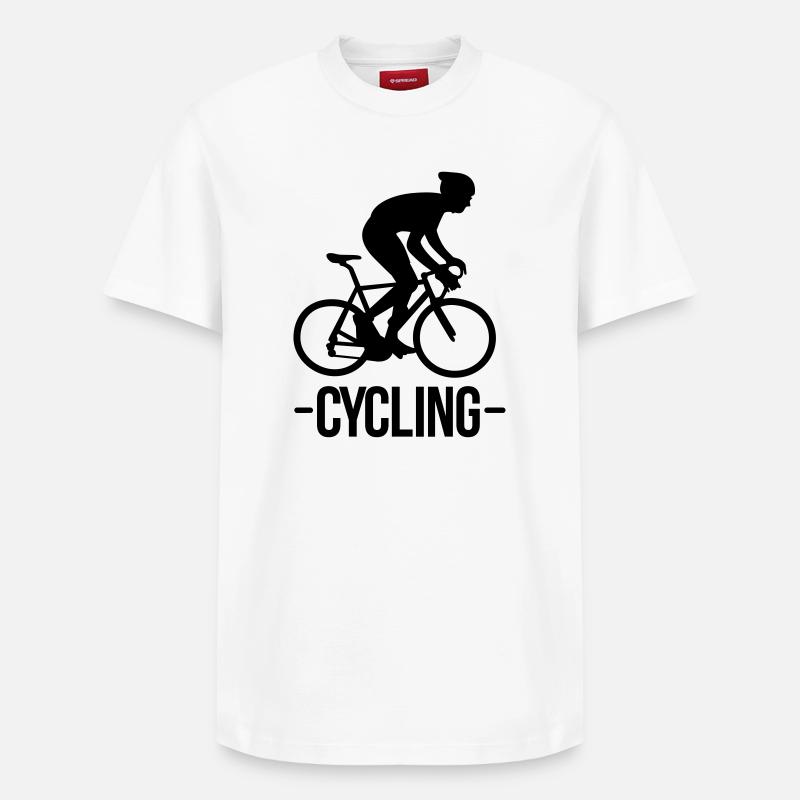 cyclisme - T-shirt unisexe décontracté en coton Supima – de SPREAD - blanc
