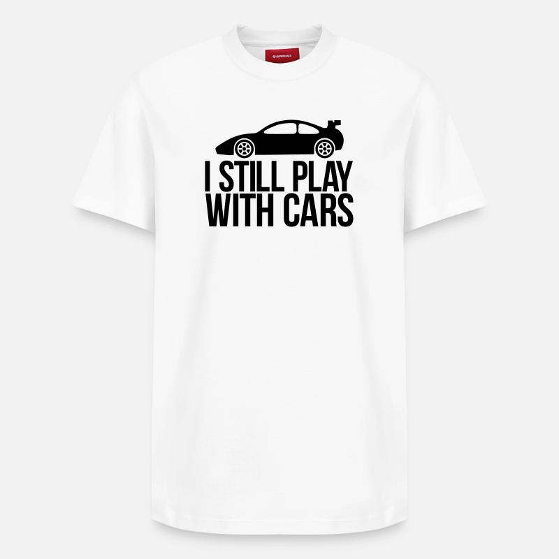 auto - Relaxed Unisex Supima Cotton T-Shirt – von SPREAD - Weiß