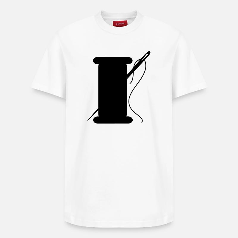 schneider garn nadel - Relaxed Unisex Supima Cotton T-Shirt – von SPREAD - Weiß