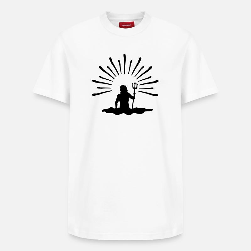 neptun - T-shirt unisexe décontracté en coton Supima – de SPREAD - blanc