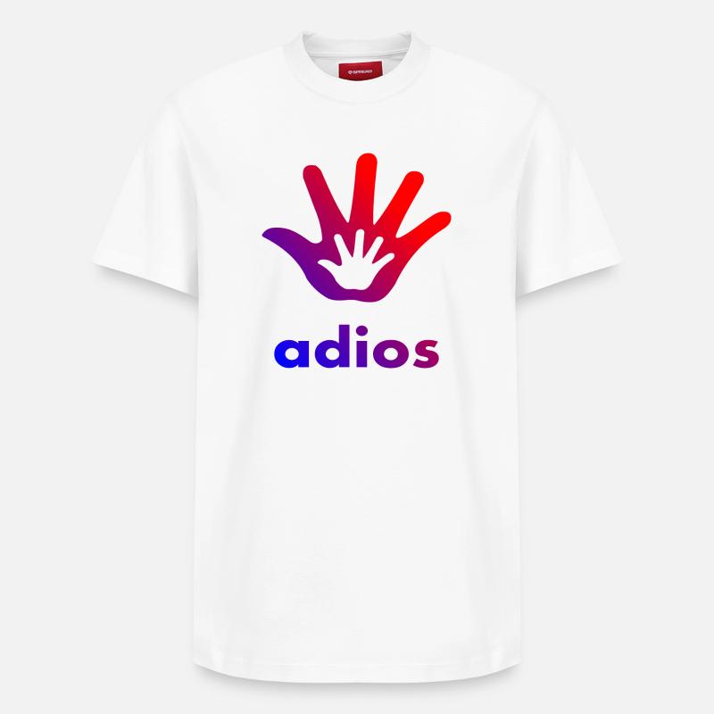 Main Adios - T-shirt unisexe décontracté en coton Supima – de SPREAD - blanc