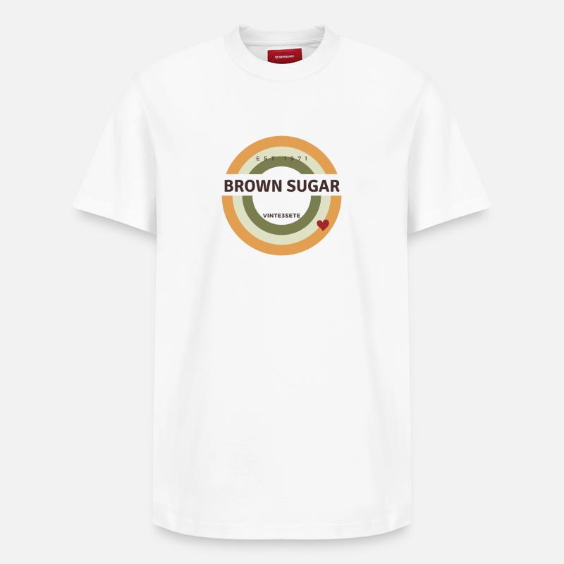 Cassonade - T-shirt unisexe décontracté en coton Supima – de SPREAD - blanc