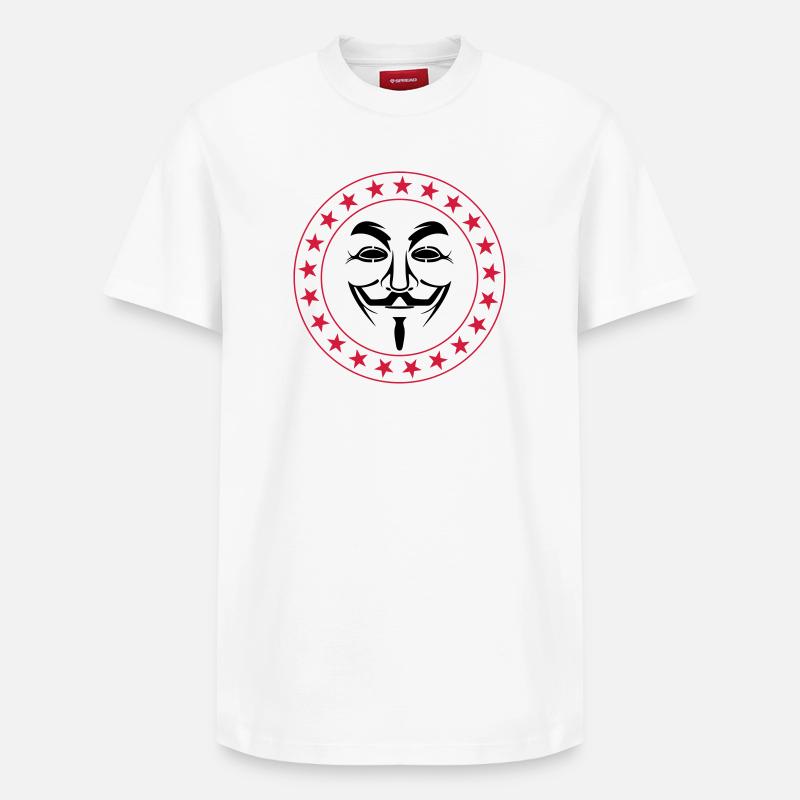 Anonymous - Relaxed Unisex Supima Cotton T-Shirt – von SPREAD - Weiß